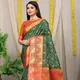 B Green__Royal Rajgharana Sarees